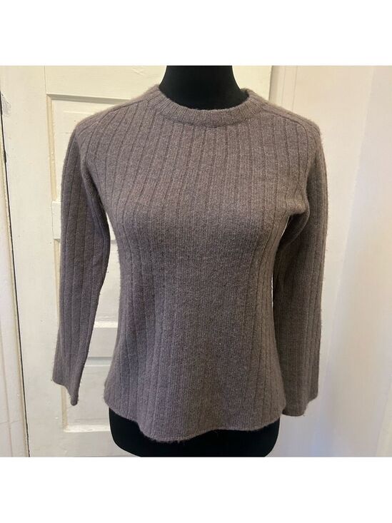 The Row Sweaters - Women's Ribbed Sweater - Gray